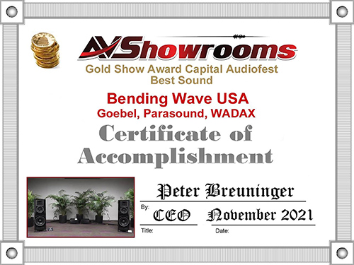 Best Sound of Show CapFest 2021